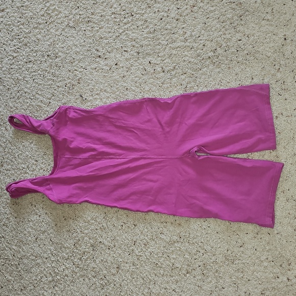 Free People Movement Hot Shot One Piece Romper And Top - Magenta - Picture 7 of 11